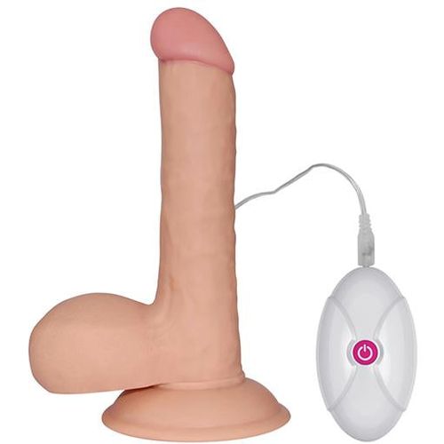 Lovetoy Ultra Soft Dude vibrator 7,5" 19cm x 4,5cm slika 1