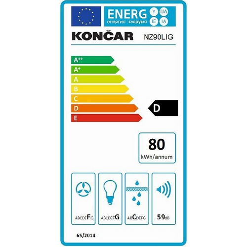 Končar zidna napa NZ90LIG slika 2