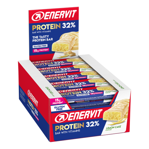 Enervit Sport čokoladica Protein Bar 32% Lemon cake bez glutena 48g, 30 komada  slika 1