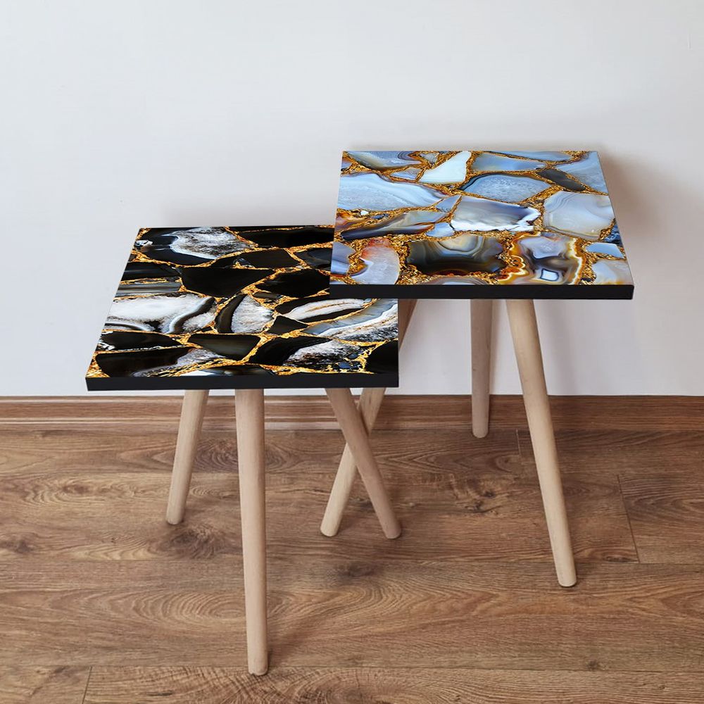 Nesting stolovi 2Shp468 - (2 komada) - boje: višebojni slika 1