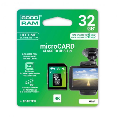 Goodram micro SD CLASS-10-U3/UHS-1 32GB Super Fast slika 1