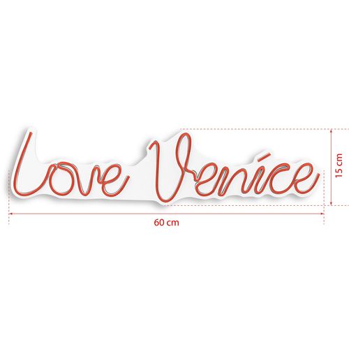 Wallity Zidna LED dekoracija, Love Venice - Red slika 8