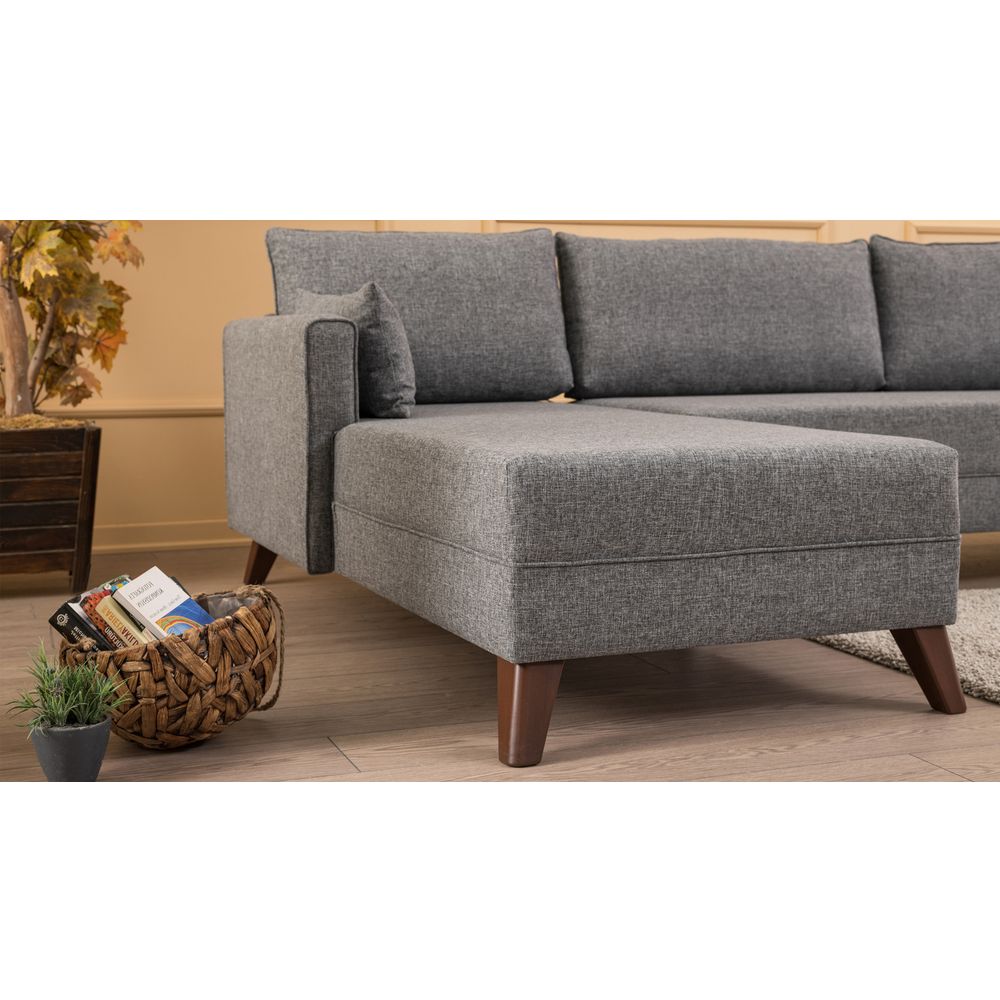 Bella - ugaona sofa, lijevi ugao - siva slika 5