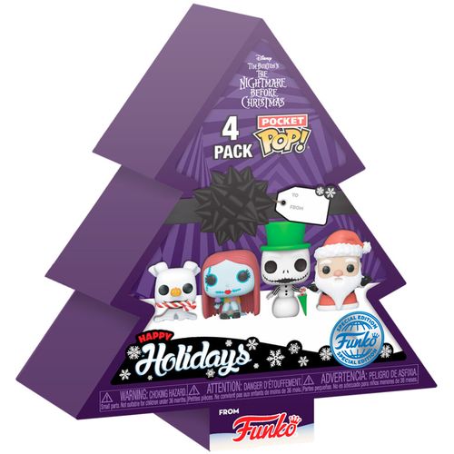 Pocket POP pack 4 figures Disney Nightmare Before Christmas Holiday Exclusive slika 2