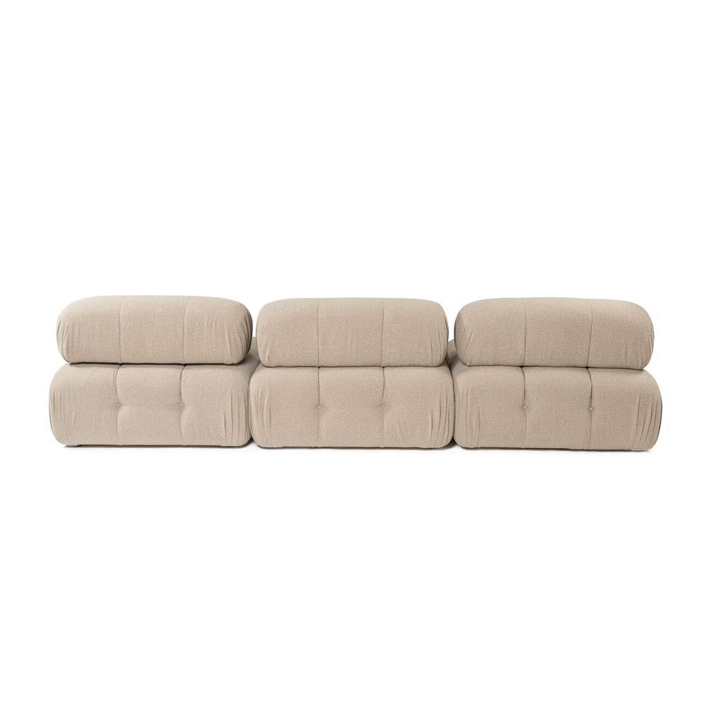 Doblo Troosjed s Pouffom (L1-O1-1R-Pouffe) - Breskva Kutna Sofa slika 9