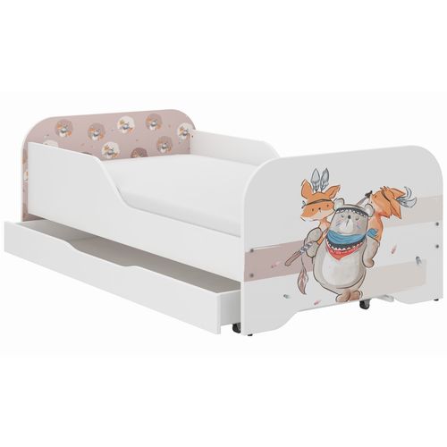 Dječji krevet sa ladicom + madrac – MIKI – MEDO BRUNDO 140 X 70 - ODMAH DOSTUPNO! slika 2