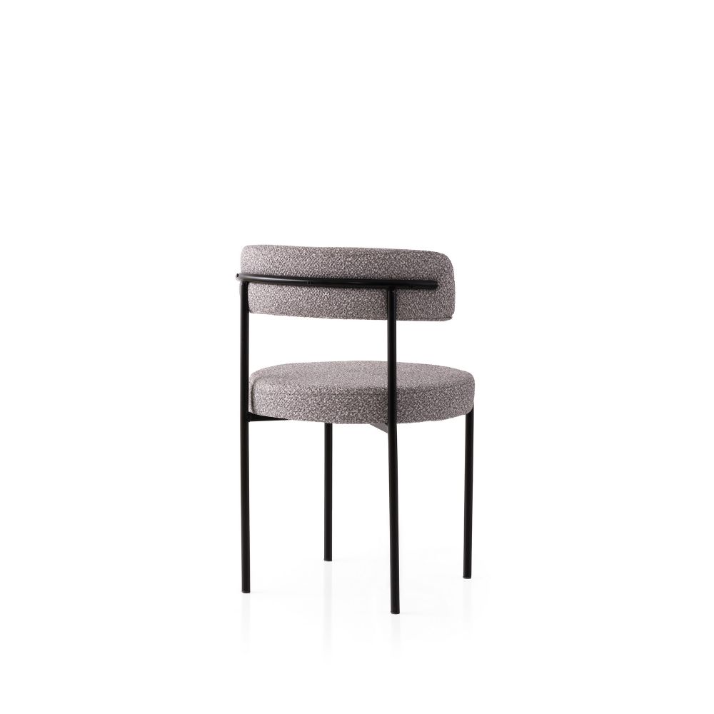 Gını - 4006 V2 Crni i Sivi Set Stolica (2 Komada) slika 3