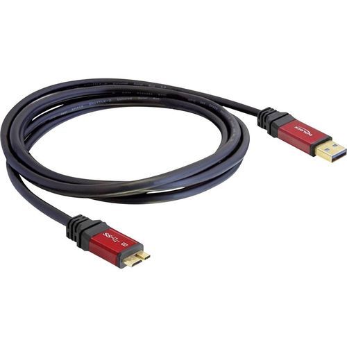 Delock USB 3.0 priključni kabel [1x USB 3.2 gen. 1 utikač A (USB 3.0) - 1x USB 3.2 gen. 1 utikač Micro B (USB 3.0)] 5.00 m crvena, crna pozlaćeni kontakti, UL certificiran Delock USB kabel USB 3.2 gen. 1 (USB 3.0) USB-A utikač, USB-Micro-B 3.0 utikač 5.00 m crvena, crna pozlaćeni kontakti, UL certificiran 82763 slika 2