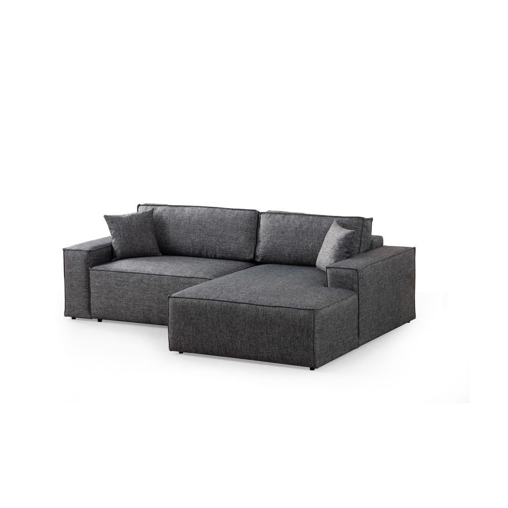 Pırlo Kutni Sofa na Razvlačenje - Tamno Siva slika 5