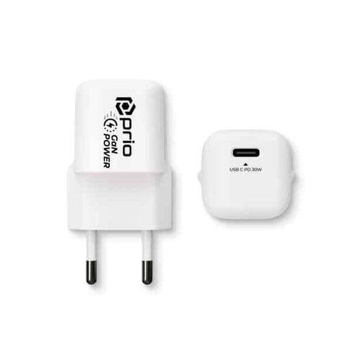 Prio Zidni punjač GaN Power 30W PD (USB C) bijeli slika 2