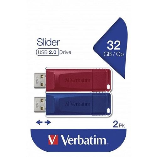 Verbatim Slider USB 2x32GB Mul (49327) slika 1