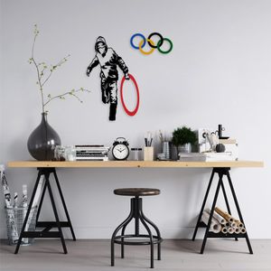Banksy - Dekorativni Metalni Zidni Ukras u 7 Boja