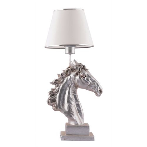 Opviq Stolna svjetiljka, Horse - White, Silver slika 6