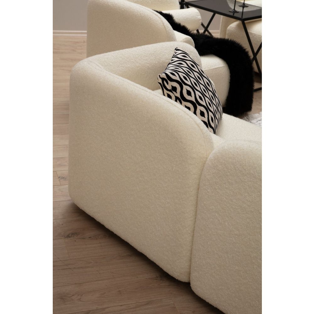 Trosjed Victoria Cream Bouclette Cream slika 3