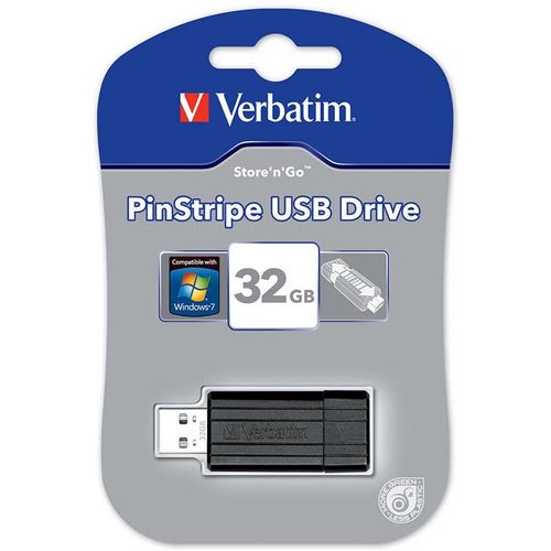 Flash USB 32GB Verbatim 2.0 PinStripe slika 1