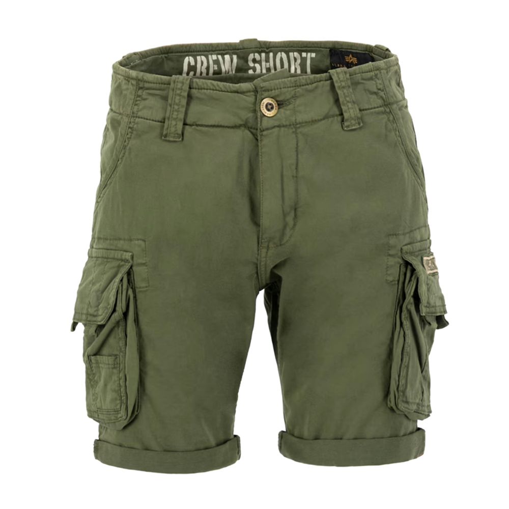 Alpha Industries Muški šorc Crew, Zeleni slika 1