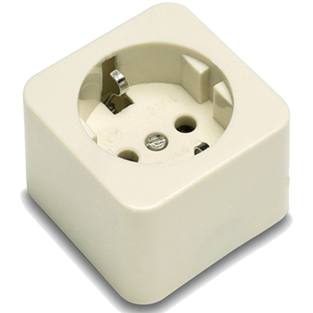 Famatel Utičnica Schuko 16A/250V, umetak od porculana - 2301 slika 1