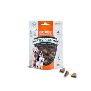 Boxby Poslastica za pse Puppy & Adult Super Food Losos, Mrkva i Timijan, 120 g