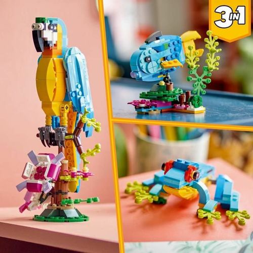 Playset Lego Creator 31136 Exotic parrot with frog and fish 3 u 1 253 Dijelovi slika 5