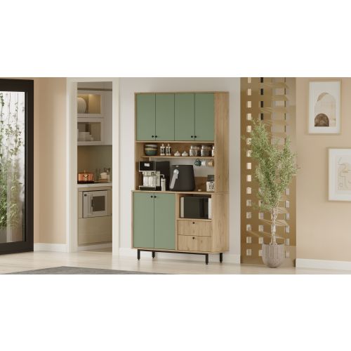 RE7-SY OakGreen Multi Purpose Cabinet slika 3