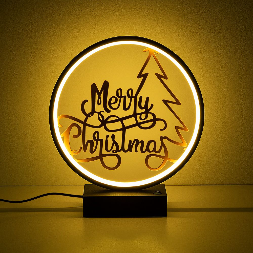 XMAS2 Crna i Bakrena Stočna Lampa slika 6