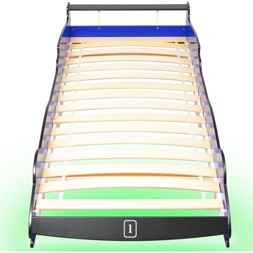 Dječji krevet u obliku trkaćeg automobila LED 90 x 200 cm plavi slika 54