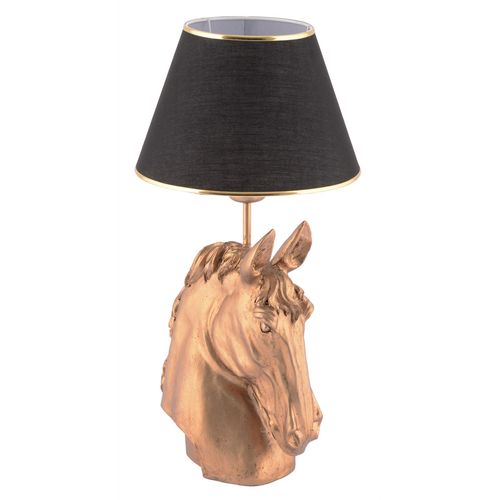 Opviq Stolna svjetiljka, Horse - Black, Gold slika 5