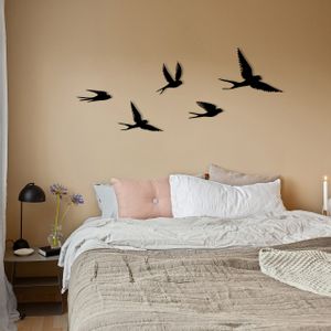 Crow Black Decorative Metal Wall Accessory