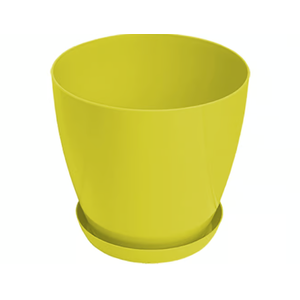 Gardino Saksija LUX 14cm sa podmetačem žuta