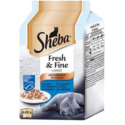 Sheba kesice, izbor ribe 6x50g slika 1