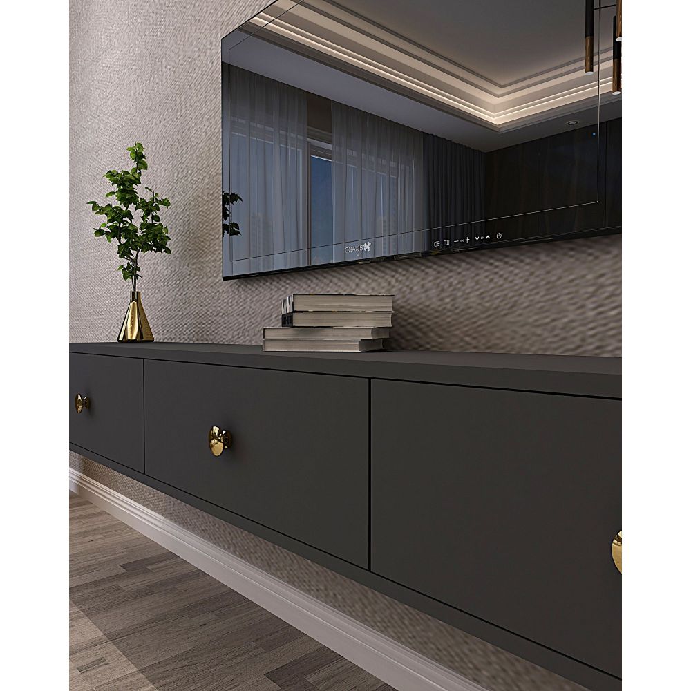 TV stalak Zuzu 180 u antracit boji slika 3