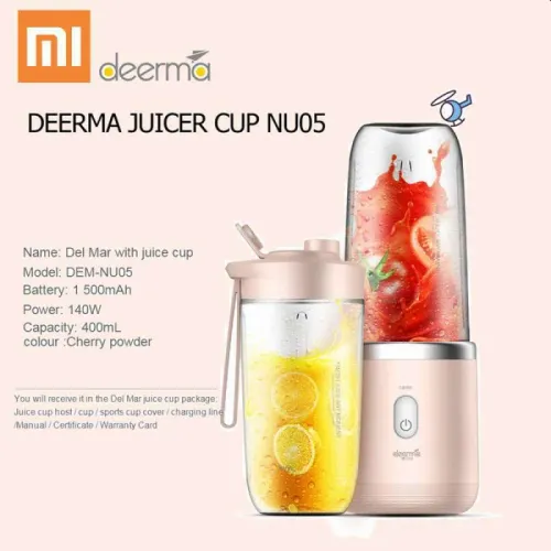 Deerma NU-05 Prenosivi blender, 400ml slika 5