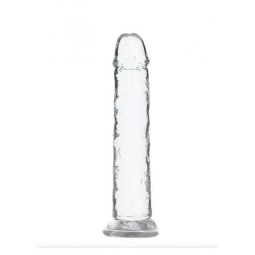 Prozirni dildo br'ez testisa, 18 cm slika 1