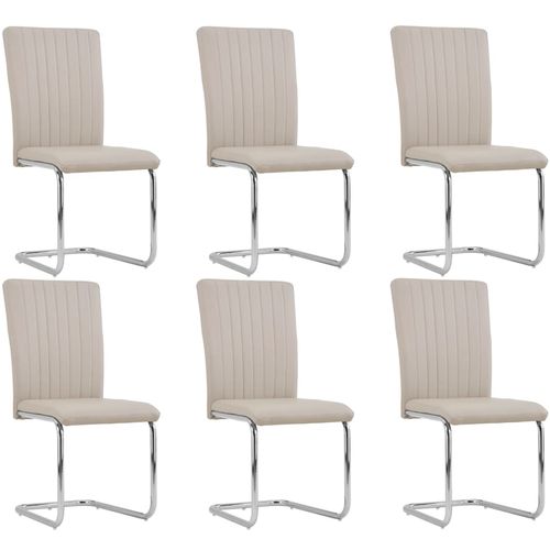 Konzolne blagovaonske stolice od umjetne kože 6 kom cappuccino slika 32