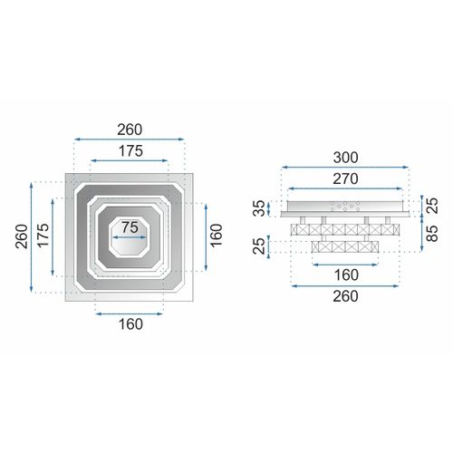 Kistalna stropna lampa LED 24W Kvadratna APP409-C APP410-C slika 18