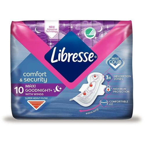 Libresse  Maxi Goodnight ciklusni ulošci 10 kom slika 1