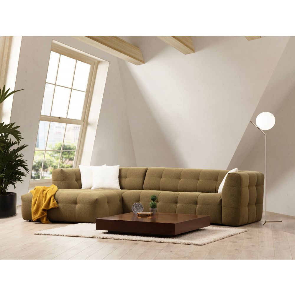 Cady 3 Seater Left - Trosjed Kutna Sofa u Boji Kaki slika 3