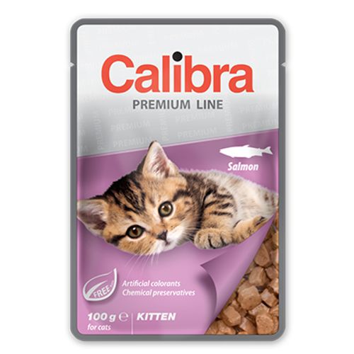 Calibra Cat Kitten Kesica Losos, hrana za mačke 100g slika 1