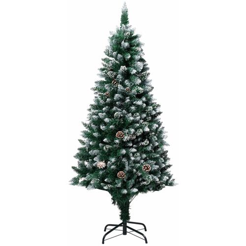 Umjetno božićno drvce sa šiškama i bijelim snijegom 180 cm slika 1