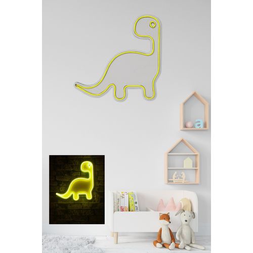 Wallity Ukrasna plastična LED rasvjeta, Dino the Dinosaur - Yellow slika 11