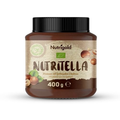 Nutrigold Nutritella Namaz od lješnjaka - Organski 400g slika 1