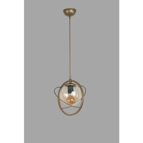 Nepal Tekli Eskitme Bal Camlı Sarkıt Antique Chandelier slika 3