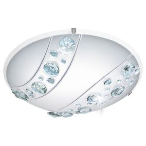 Eglo Nerini plafonjera/1, led, 16w, 1500lm, prečnik 315, bela/kristali 