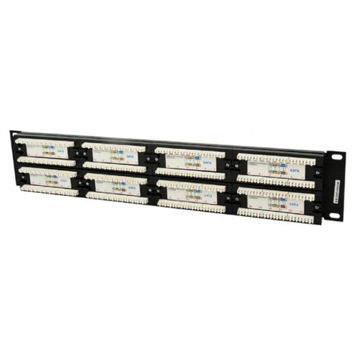 NPP-C648CM-001 Gembird Cat.6 48 port patch panel with rear cable management slika 2