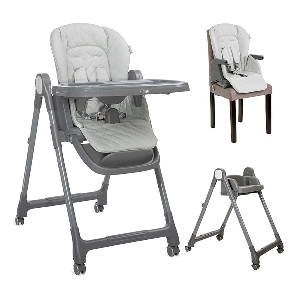 Lorelli Hranilica Chef 3U1, Grey Leather + POKLON Siperak i zdjelica za bebe slika 2