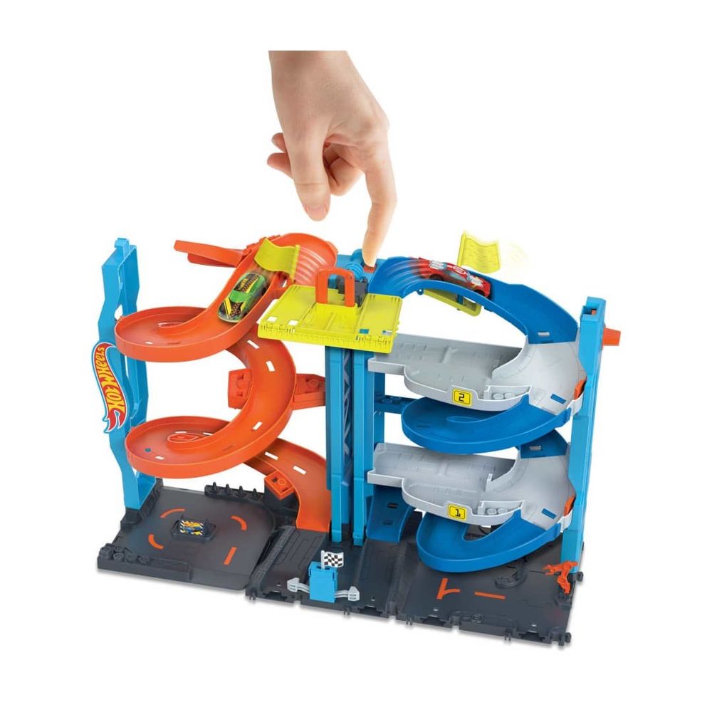 Hot Wheels City Staza sa autićem 2U1 Transforming Race Tower slika 4