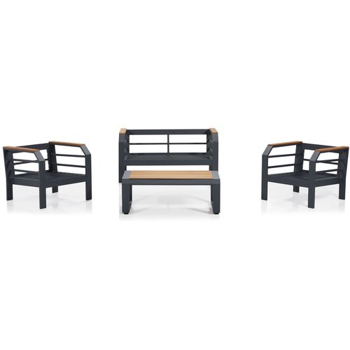 Assento 2+1+1+S - Grey, Black Grey
Black Garden Lounge Set slika 2