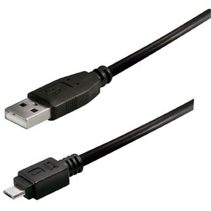 Transmedia USB typeA plug-Micro USB typeB 1m