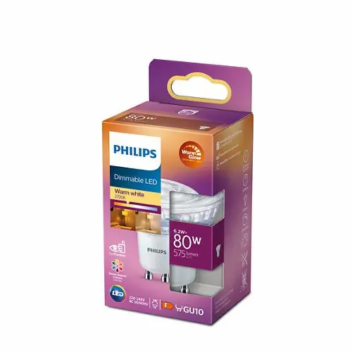 Philips led sijalica classic 6.2w(80w) gu10 ww 36d rf nd srt4 dimabilna, 929002065903, slika 2