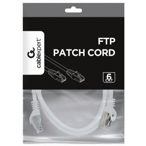 PP6-1M/W Gembird Mrezni kab, CAT6 FTP Patch cord 1m white slika 2